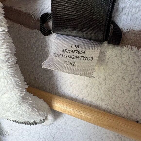 The North Face Women's Fleece Jacket Light Blue Size M Full Zip Mock Neck - Picture 7 of 7